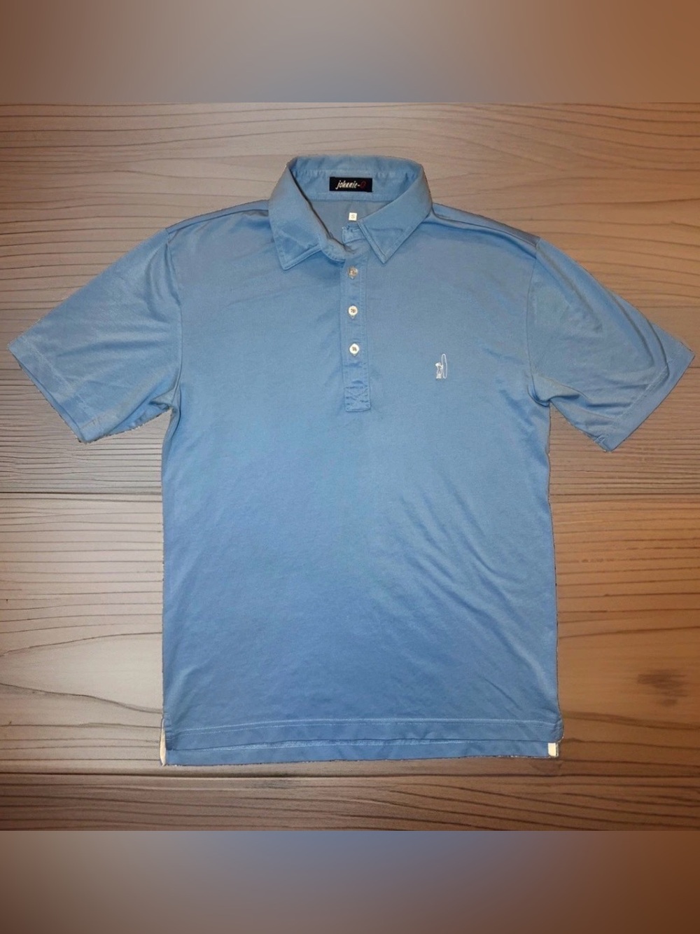 Johnnie O Men’s Size Small Blue Short Sleeve Polo Golf Vacation Preppy